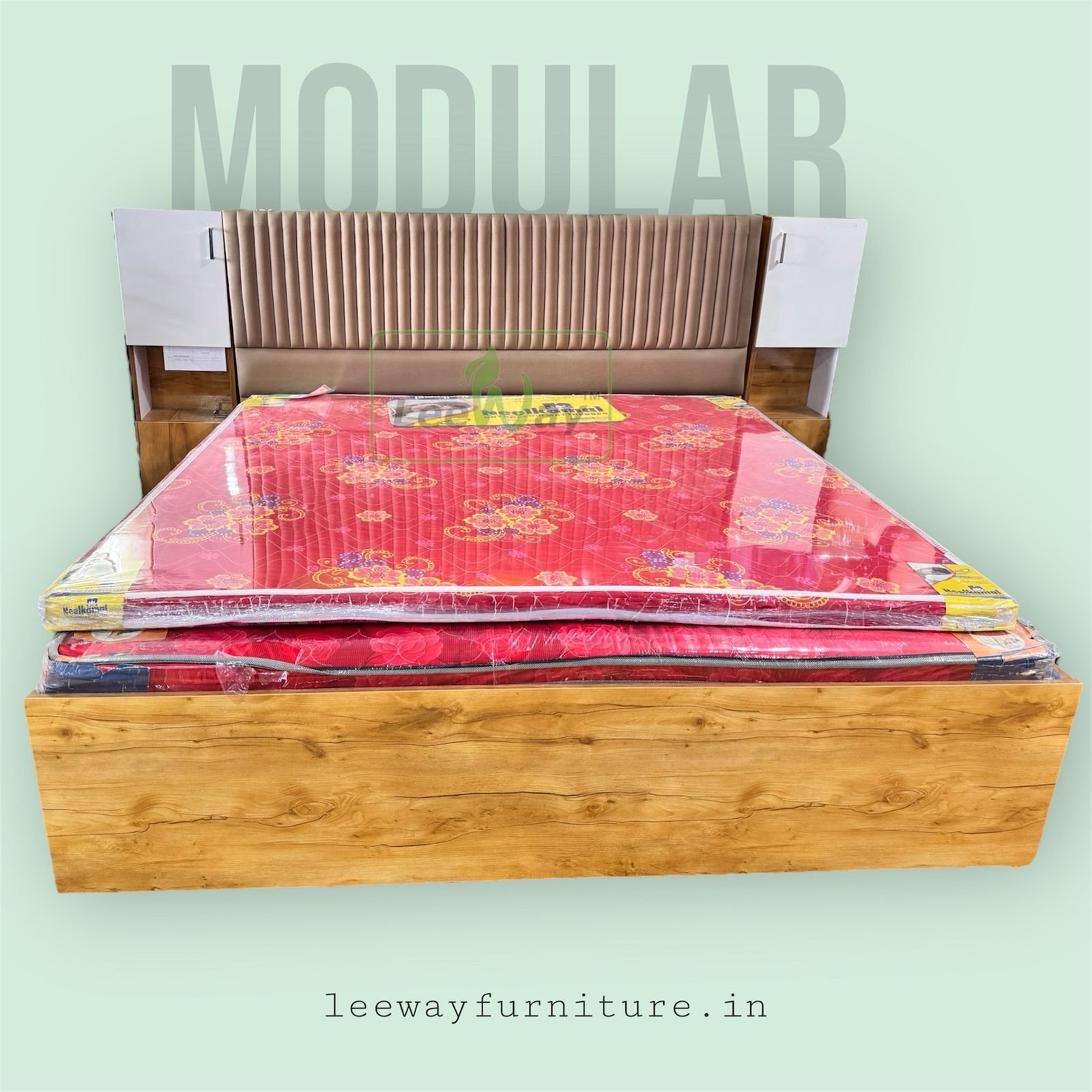 Modular Bed Teak-3